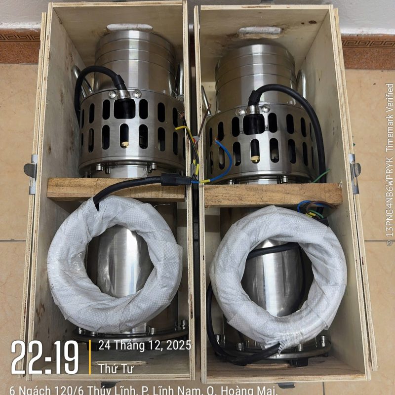 Bơm chìm trục đứng inox 100QY65-10-3S