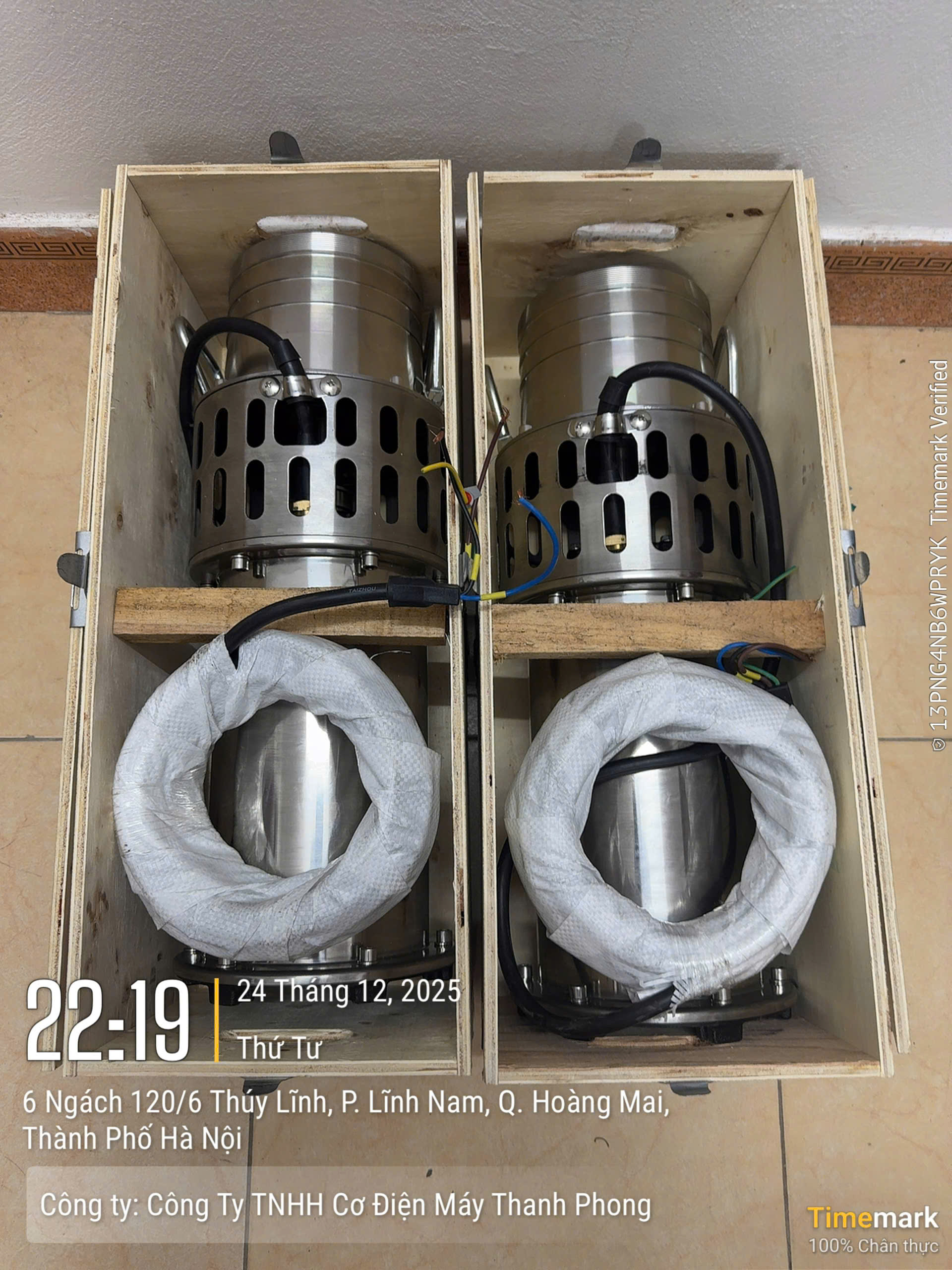 Bơm chìm trục đứng inox 100QY65-10-3S