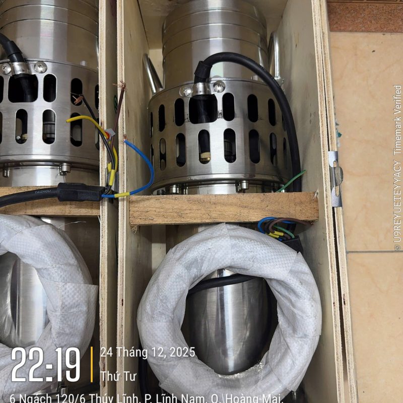 Bơm chìm trục đứng inox 100QY65-14-4S