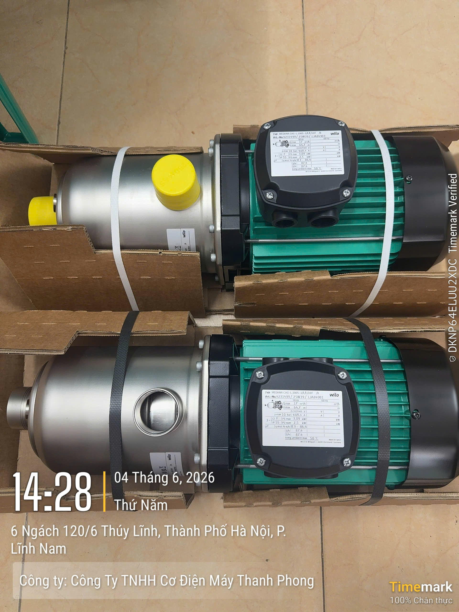 Máy bơm trục ngang WILO Medana