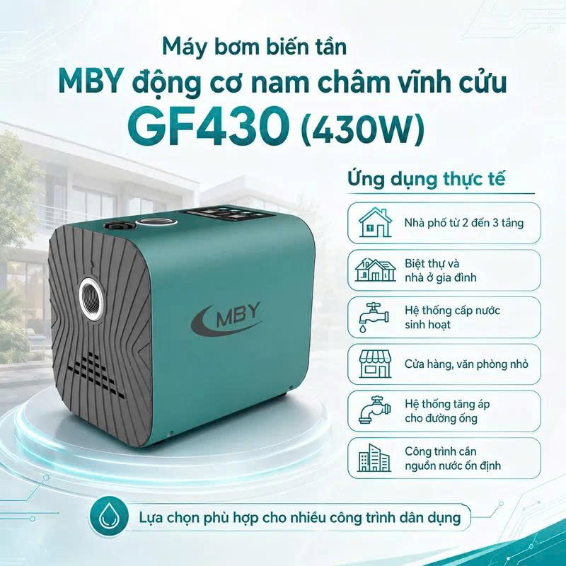 Bơm tăng áp biến tần MBY GF430