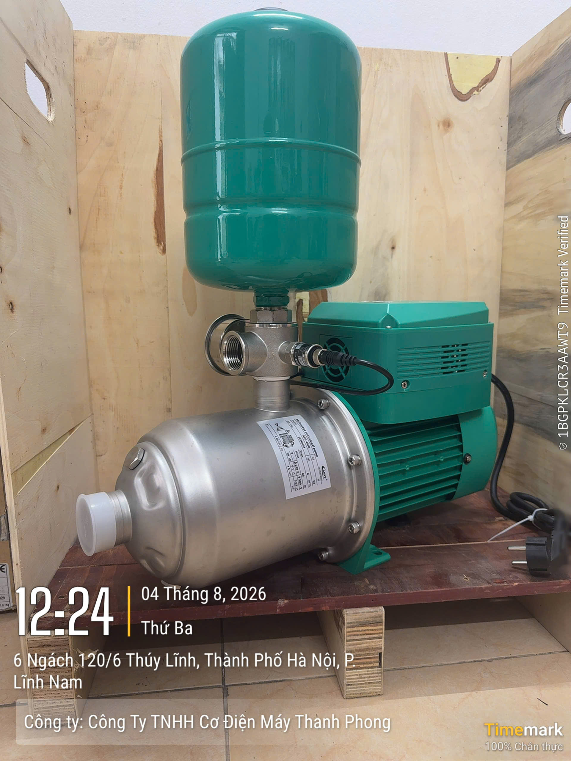 Bơm tăng áp biến tần DENOR MHI-403BP 0.55KW