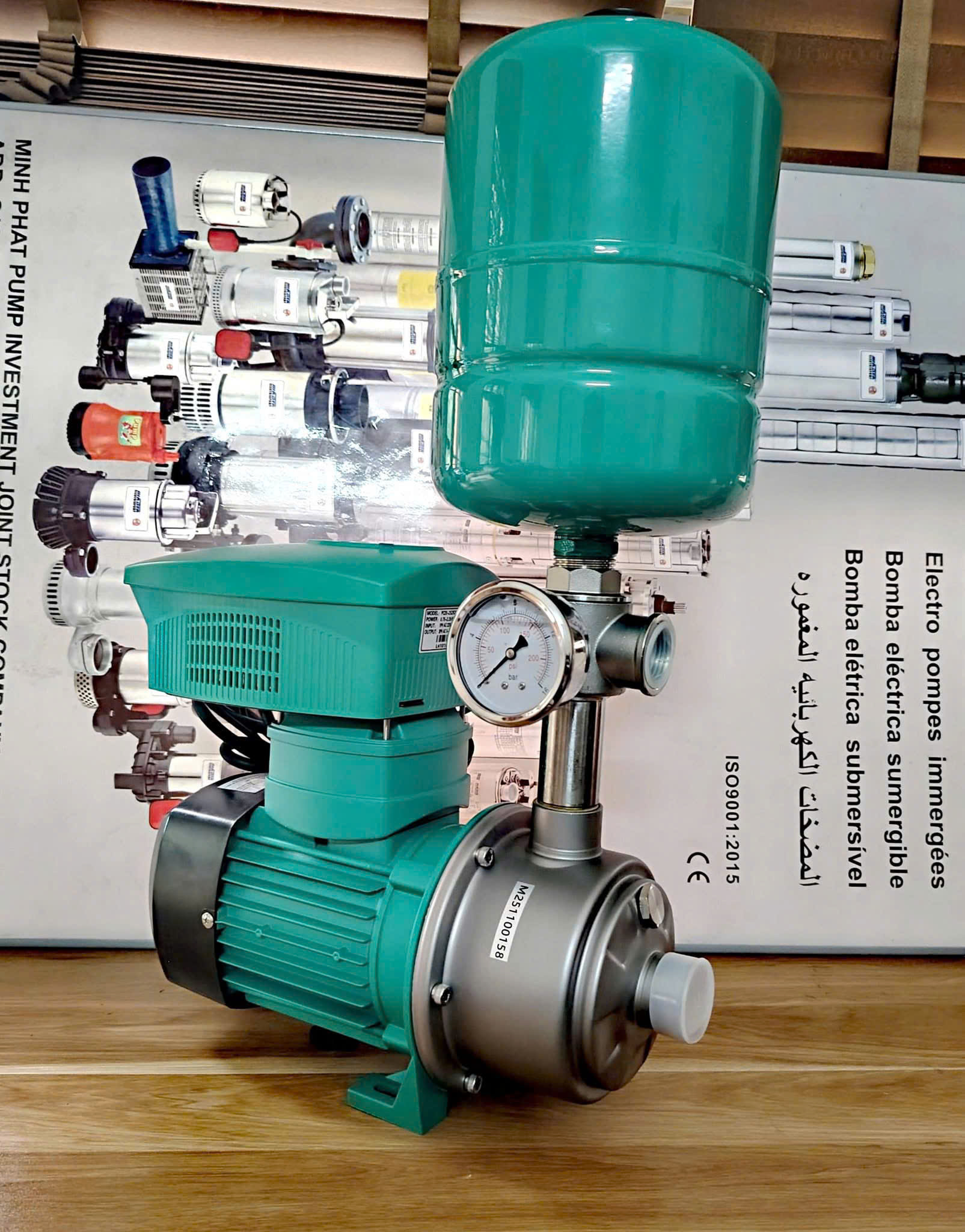 Bơm tăng áp biến tần DENOR MHI-403EA 0.55KW