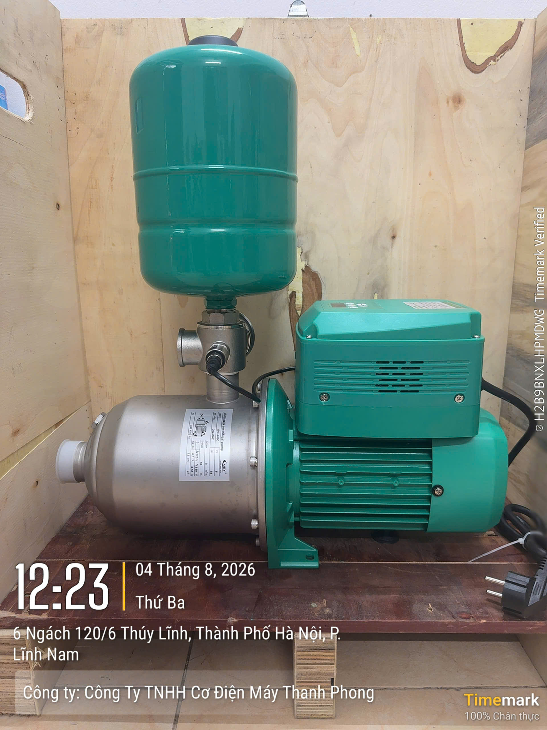Bơm tăng áp biến tần DENOR MHI-803BP 1.1KW