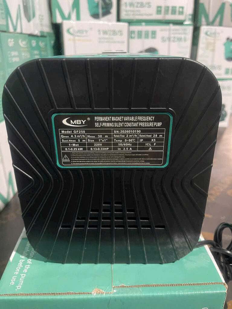 Bơm tăng áp biến tần MBY GF250 0.25KW