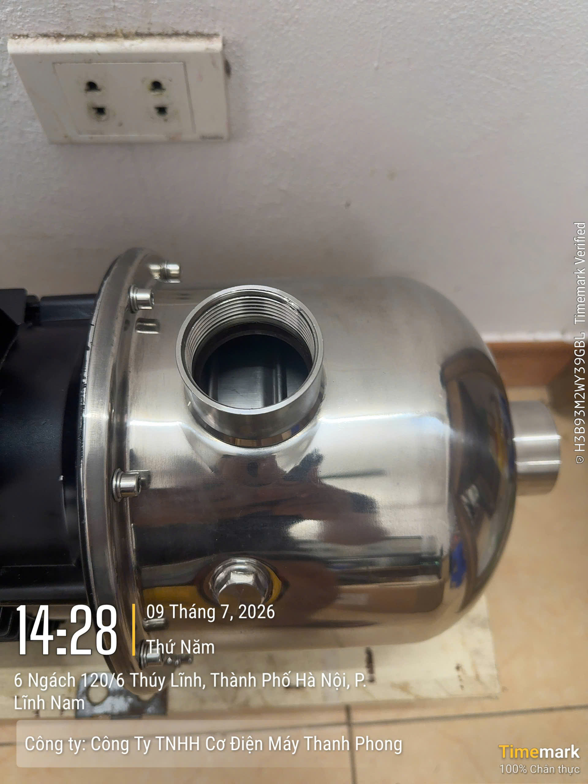 Máy bơm đầu inox cánh inox DENOR