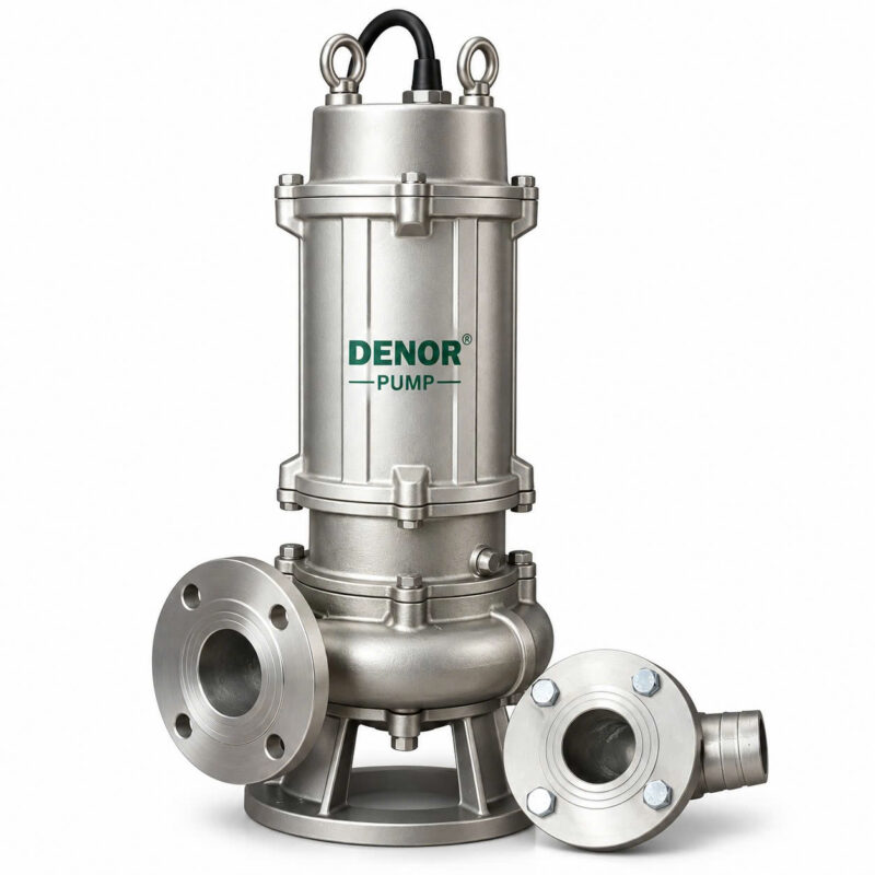 Máy bơm chìm nước thải inox DENOR 50WQ15-15-1.5