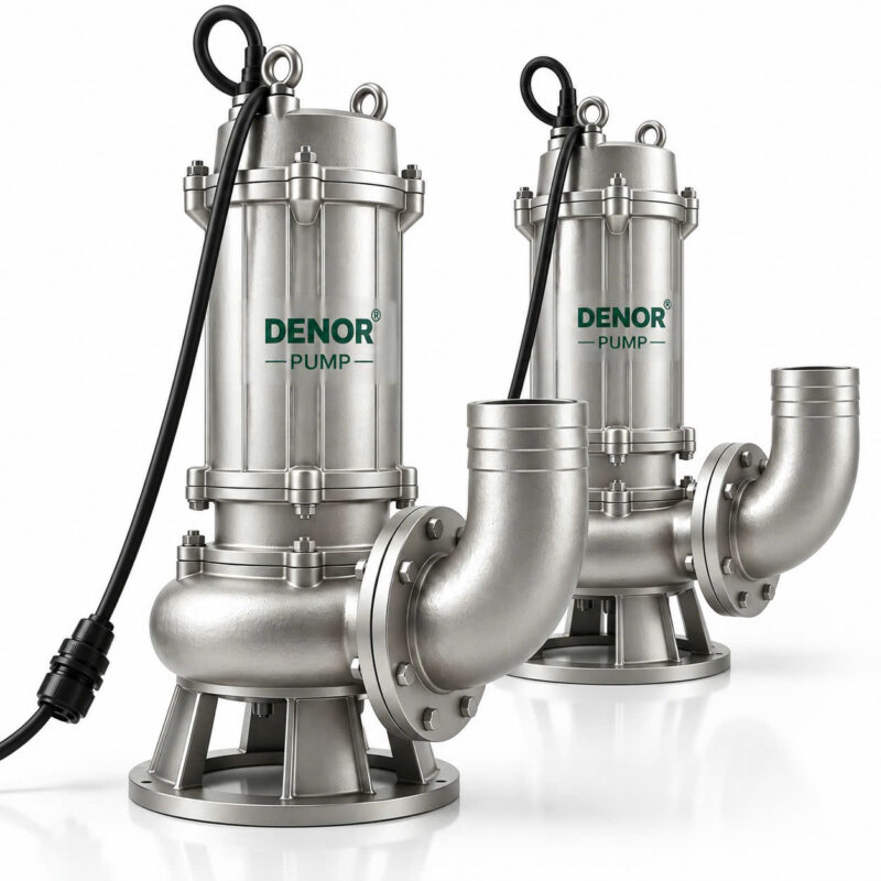 Máy bơm chìm nước thải inox DENOR 80WQ40-15-4