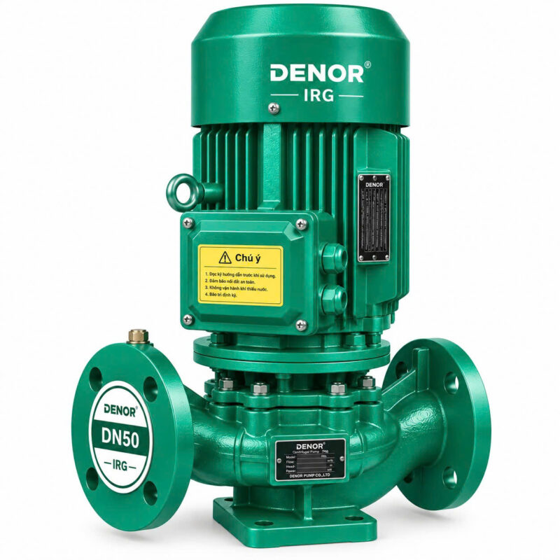 Máy bơm trục đứng inline DENOR IRG50-160 3KW