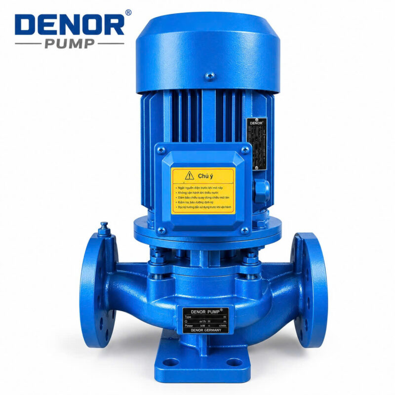 Máy bơm trục đứng inline DENOR ISG65-100 1.5KW