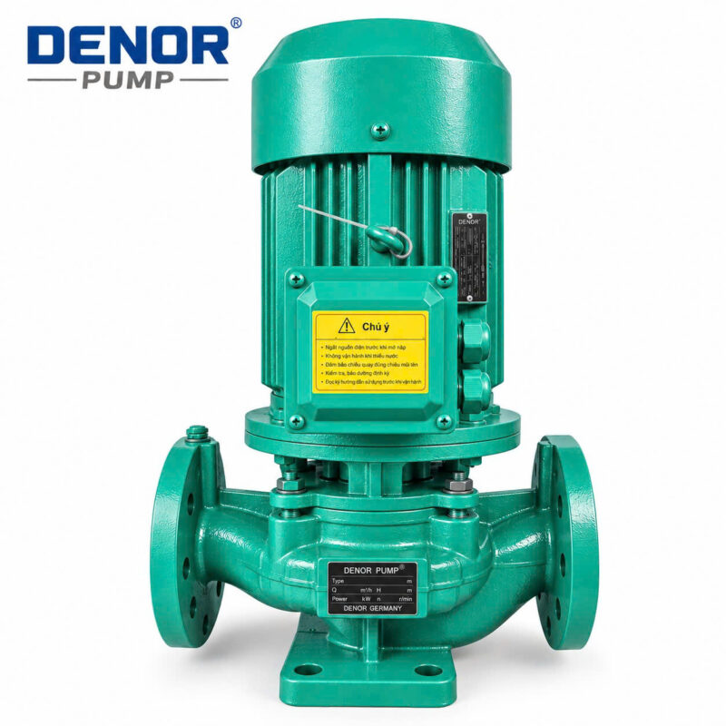 Máy bơm trục đứng inline DENOR ISG80-125 5.5KW