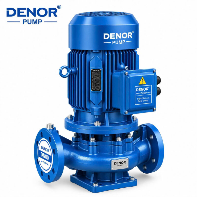 Máy bơm trục đứng inline DENOR ISG80-200(I)A 18.5KW