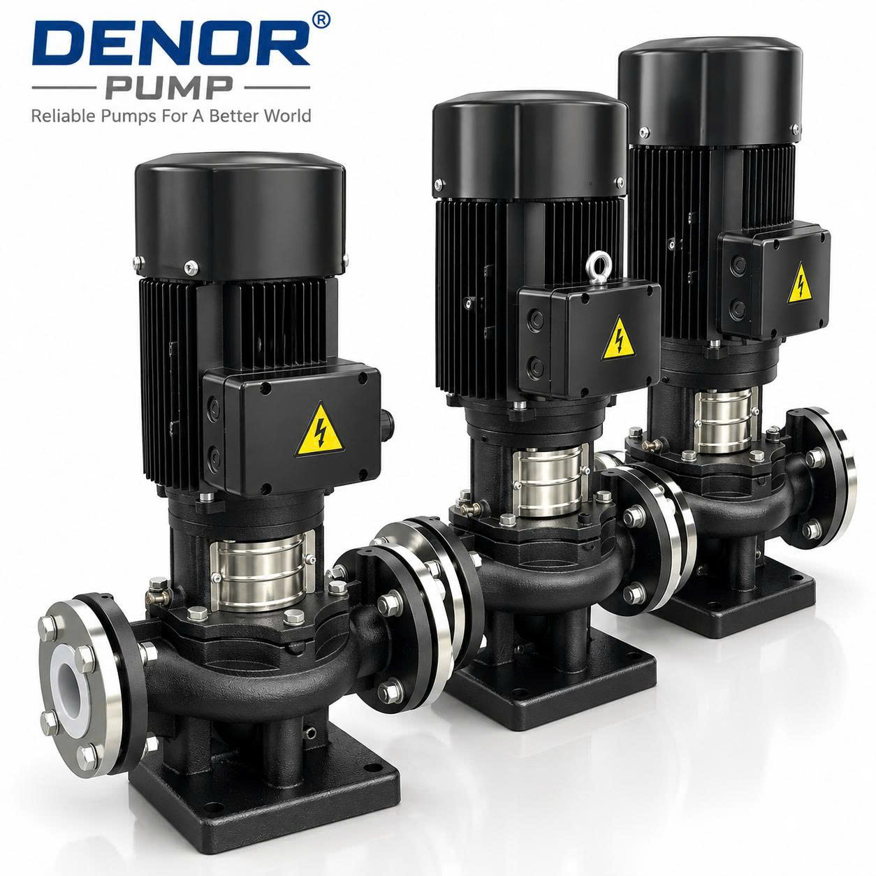 Máy bơm trục đứng inline DENOR TD100-33G/2 15KW